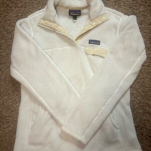 Patagonia White Fleece Pullover